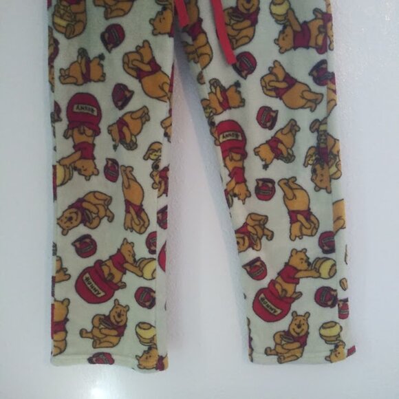 Disney women's size L yellow and red Winnie the Pooh pajama pants - Picture 3 of 14